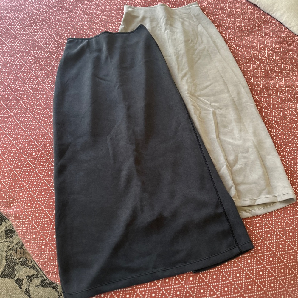 Black/beige Maxi Pencil Skirts for Work